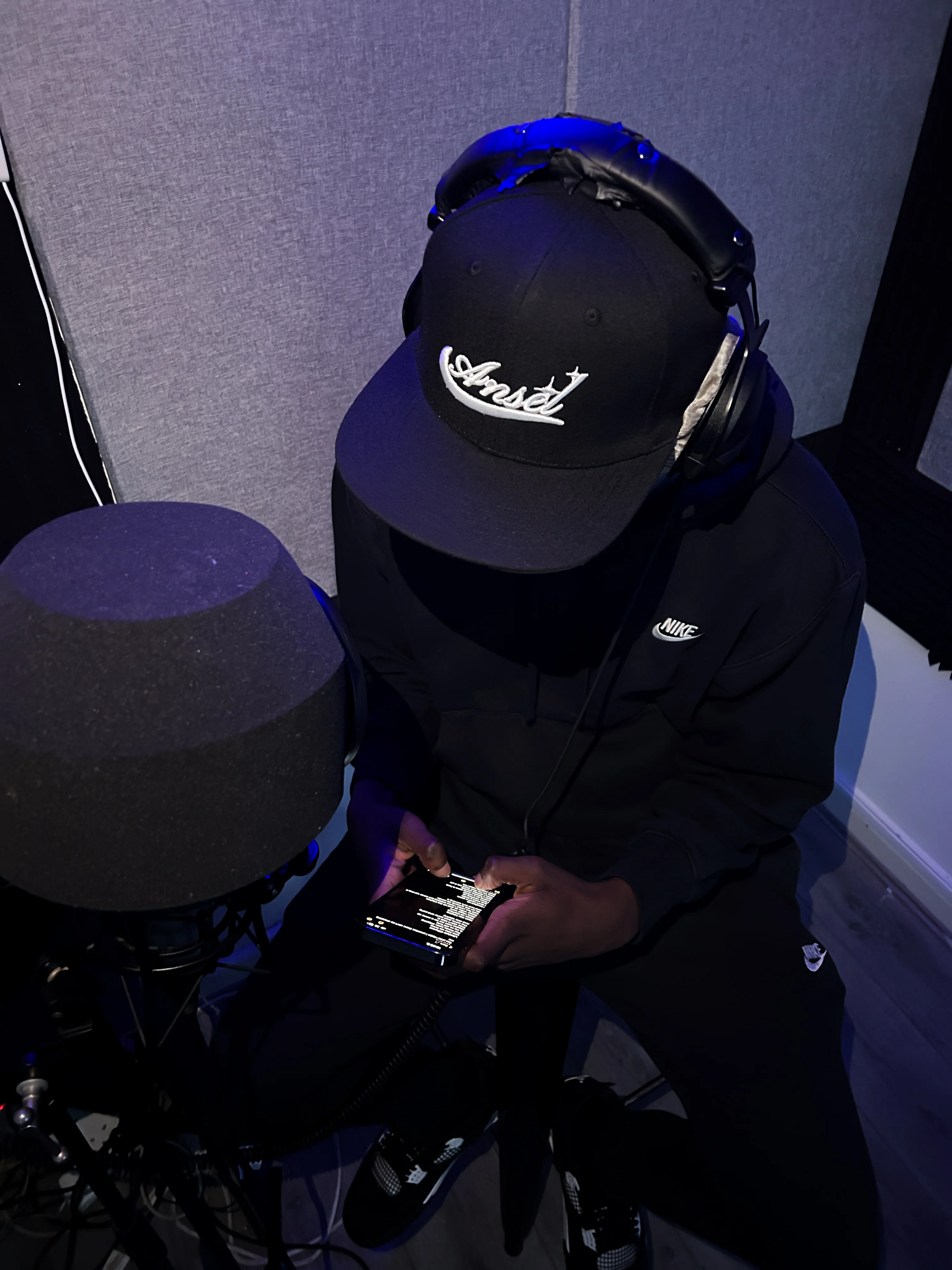 ANSEL EMBLEM OG SNAPBACK HAT (BLACK) - Image 3